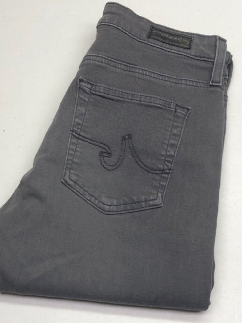 AG ADRIANO GOLDSCHMIED GRAY FARRAH HIGH-RISE SKINNY JEANS 27x28 ⭐️
